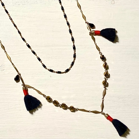 Jcrew brass tassel necklaces - Picture 1 of 6